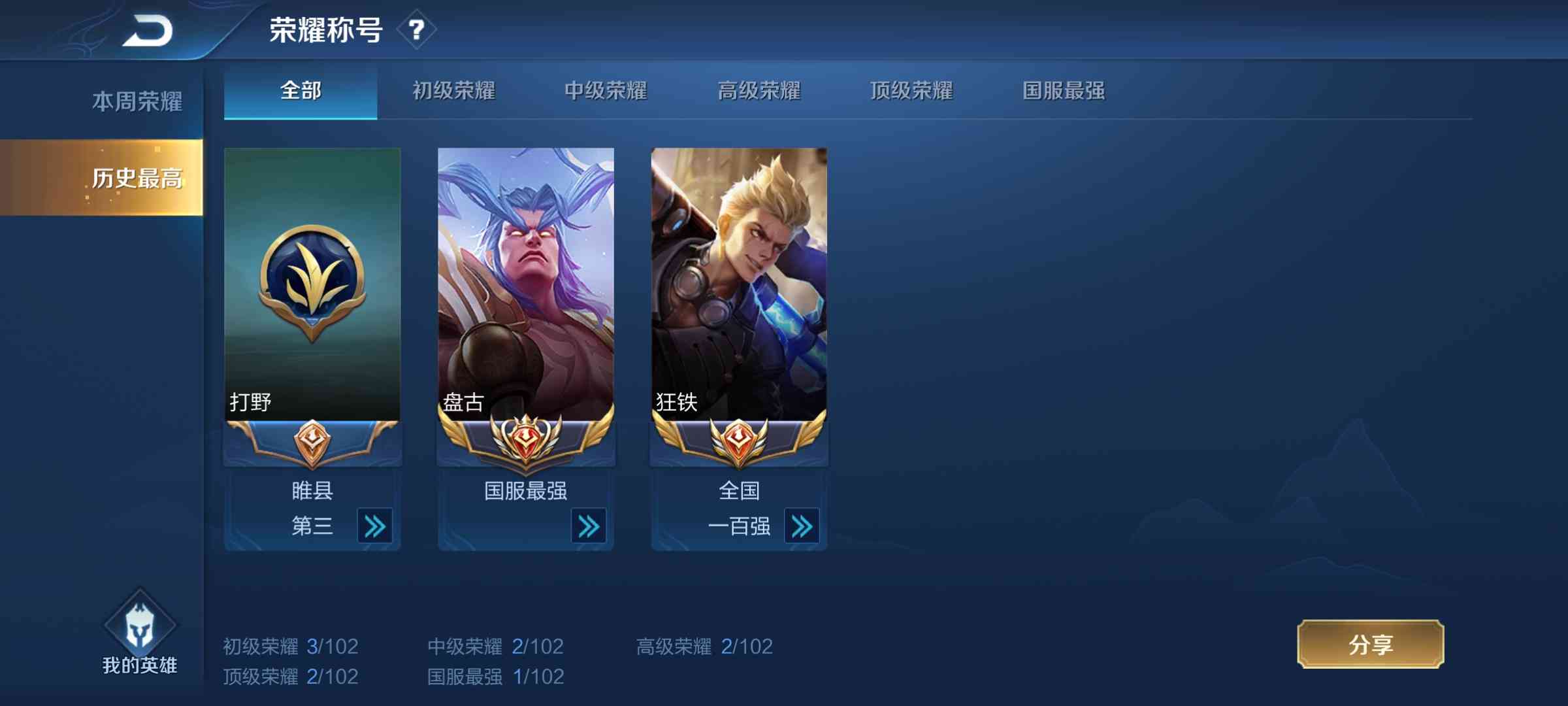 王者荣耀安卓qq区租号5.