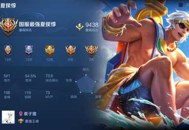 历史国服夏侯惇现全国50强夏侯惇省5廉颇乘风破浪皮